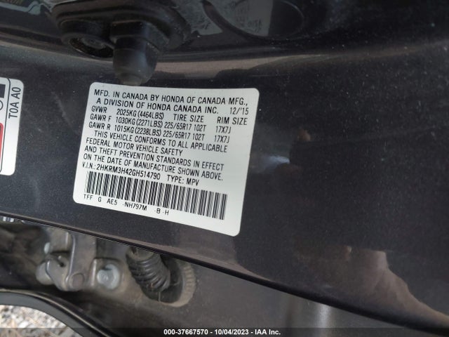 Honda CR-V SE 2016 2HKRM3H42GH514790 Image 9