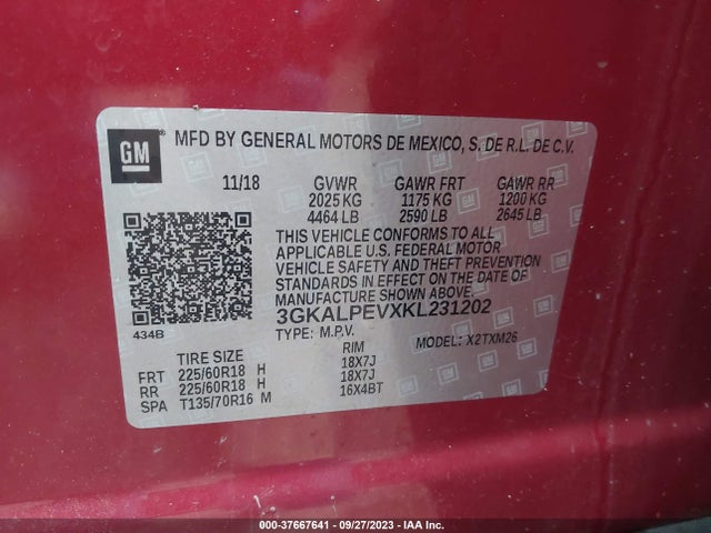 GMC Terrain Slt 2019 3GKALPEVXKL231202 Image 9
