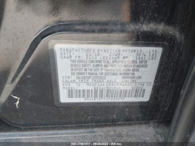 3N1AB7AP7JY253572 Nissan SENTRA SR