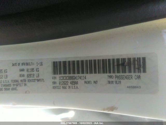 Chrysler 200 S 2016 1C3CCCBB8GN174114 Image 9