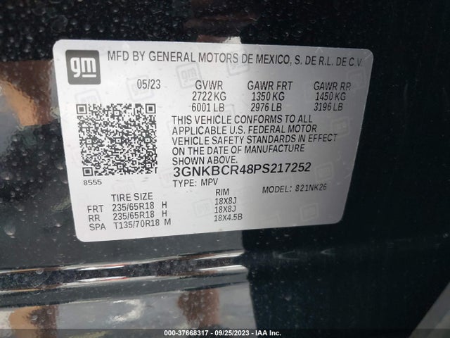 Chevrolet Blazer Lt 2023 3GNKBCR48PS217252 Image 9
