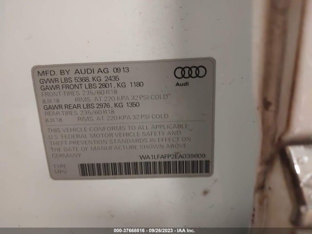 WA1LFAFP2EA039609 Audi Q5 Premium Plus