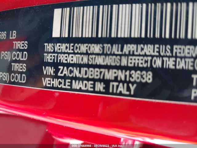 ZACNJDBB7MPN13638 Jeep Renegade Latitude