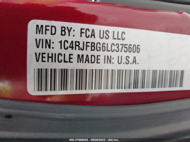 1C4RJFBG6LC375606 Jeep Grand Cherokee Limited