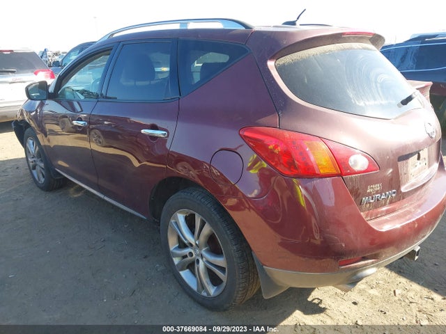2009 NISSAN MURANO LE VIN: JN8AZ18W89W133290