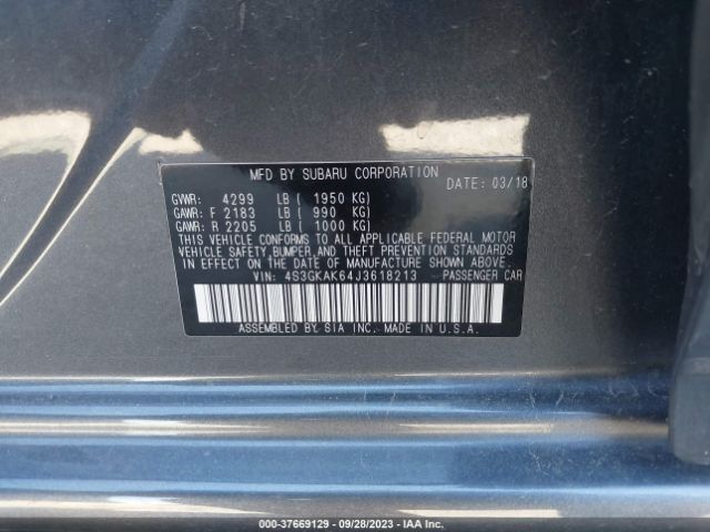 4S3GKAK64J3618213 Subaru Impreza Sport