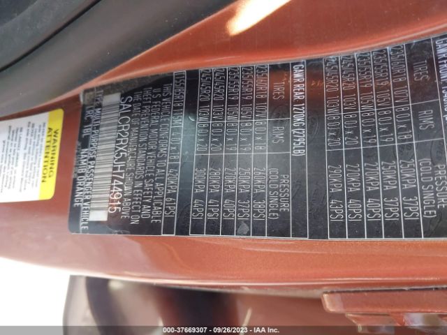 SALCR2RX5JH744915 Land Rover Discovery Sport Hse