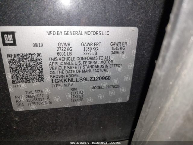 1GKKNLLS9LZ120960 GMC Acadia At4
