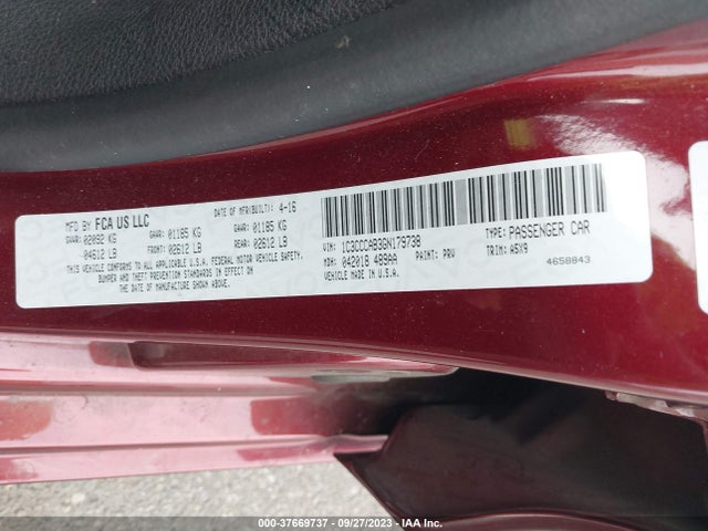 1C3CCCAB3GN179738 Chrysler 200 Limited