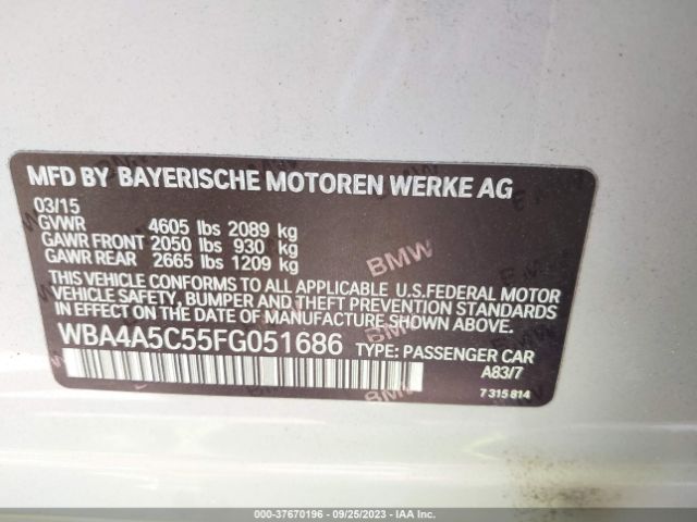 WBA4A5C55FG051686 BMW 4 Series 428i