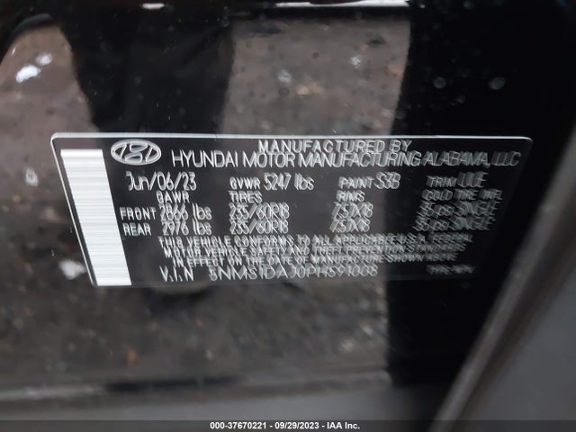 Hyundai Santa Fe Se 2023 5NMS1DAJ0PH591008 Image 9