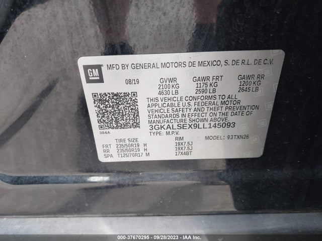 GMC Terrain Denali 2020 3GKALSEX9LL145093 Image 9