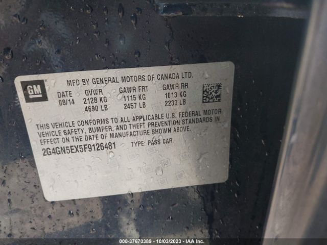 2G4GN5EX5F9126481 Buick Regal Premium I
