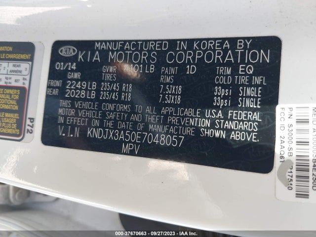 KIA Soul ! 2014 KNDJX3A50E7048057 Image 10