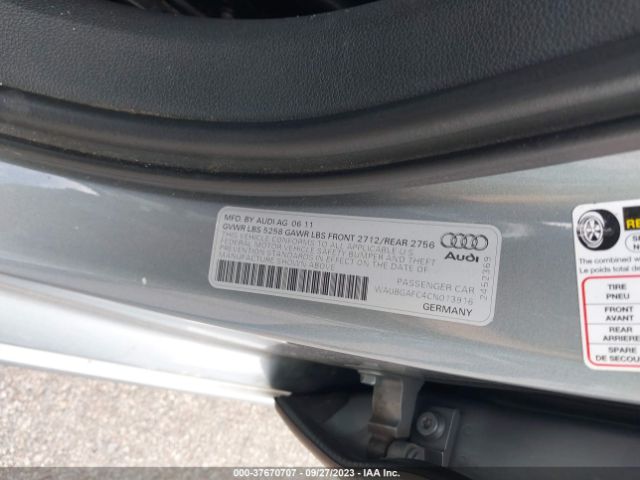 2012 AUDI A6 WAUBGAFC4CN013916 Photo 8