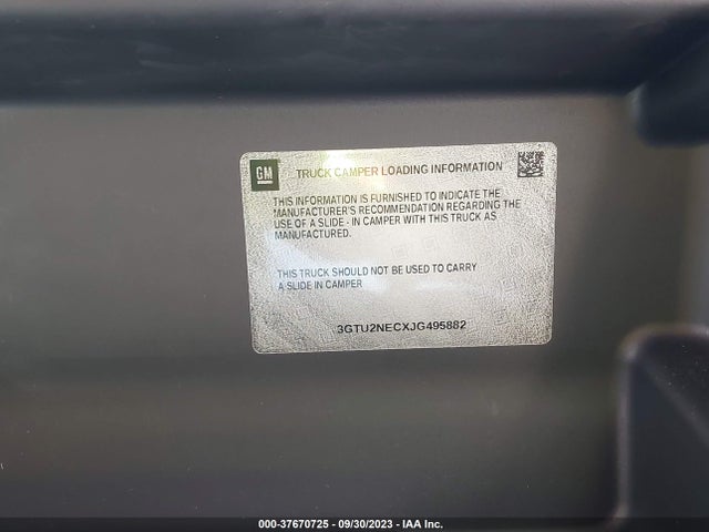 3GTU2NECXJG495882 GMC Sierra 1500 Slt