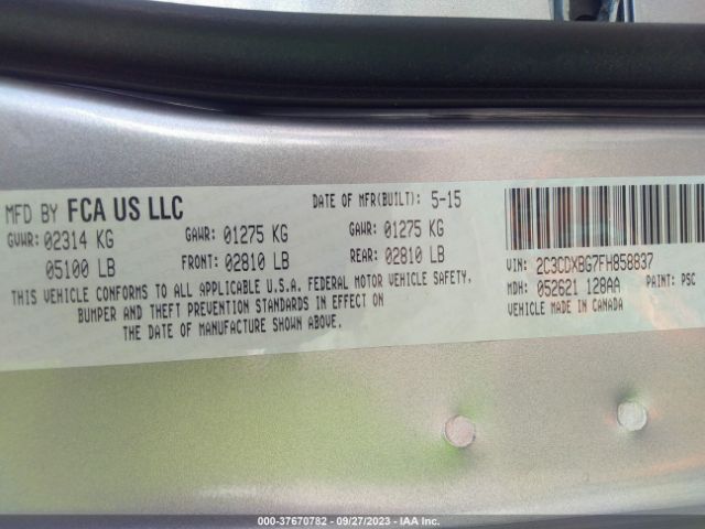 2C3CDXBG7FH858837 Dodge Charger Se