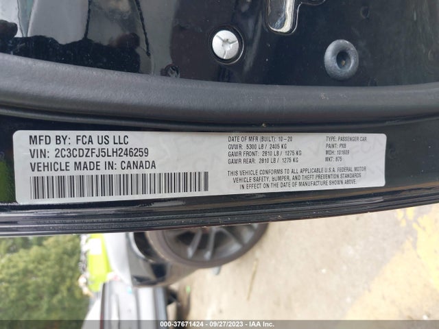 Dodge Challenger R/t Scat Pack 2020 2C3CDZFJ5LH246259 Image 9