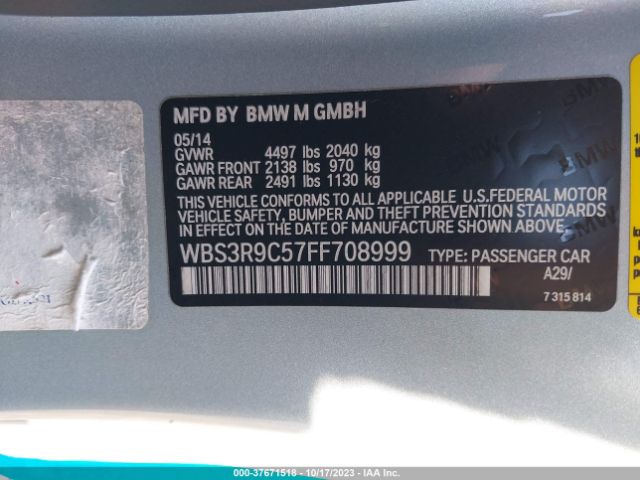 WBS3R9C57FF708999 BMW M4