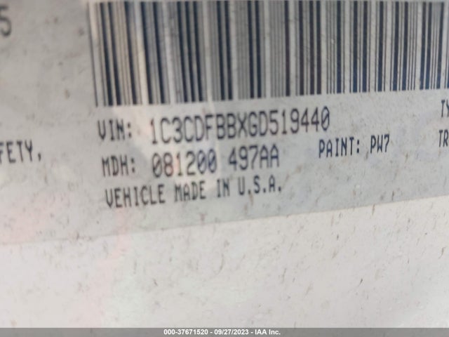 Dodge DART SXT 2016 1C3CDFBBXGD519440 Image 9