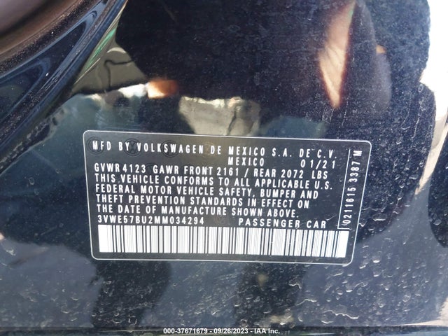 Volkswagen JETTA SEL 2021 3VWE57BU2MM034294 Image 9