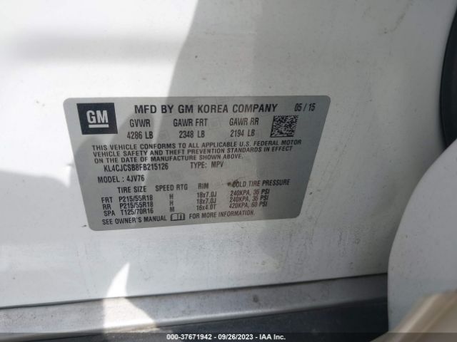 KL4CJCSB8FB215126 Buick Encore Leather