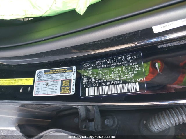 Hyundai Tucson Ultimate 2019 KM8J33AL2KU863931 Image 9