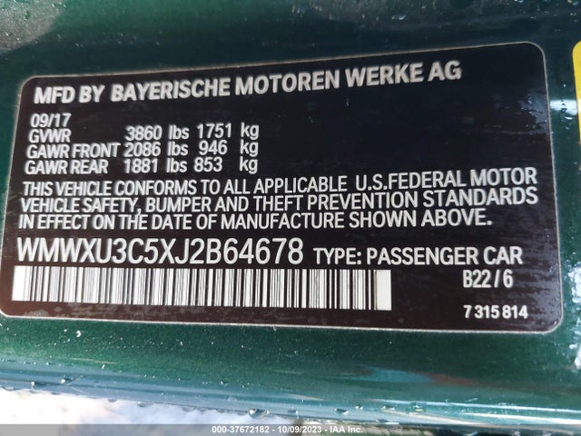 2018 MINI HARDTOP 4 DOOR WMWXU3C5XJ2B64678 Photo 8