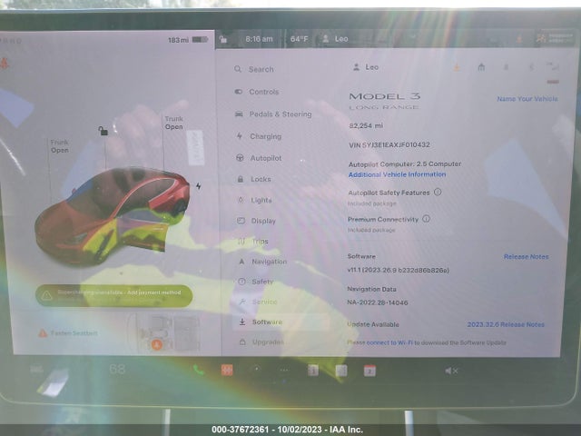 2018 Tesla 3, VIN: 5YJ3E1EAXJF010432