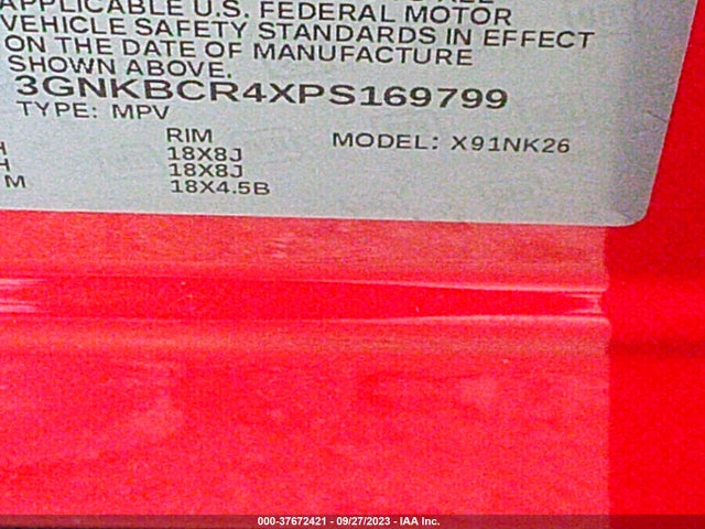 2023 CHEVROLET BLAZER LT VIN: 3GNKBCR4XPS169799