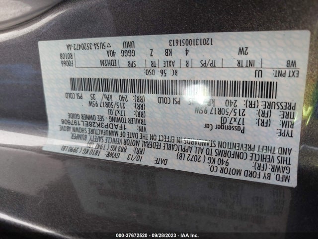 Ford FOCUS SE 2014 1FADP3K28EL197606 Image 9