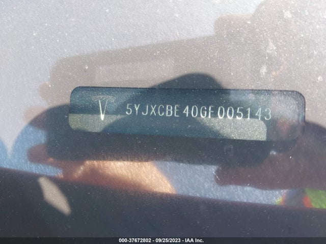 Tesla Model X P90d/75d/p100d 2016 5YJXCBE40GF005143 Image 9