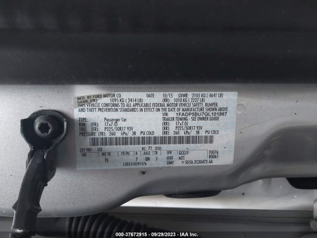 Ford C-max Hybrid Sel 2016 1FADP5BU7GL101867 Image 9