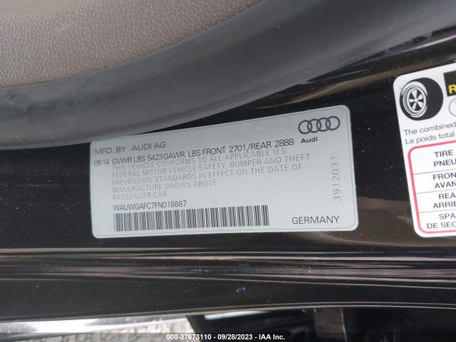 WAUWGAFC7FN018887 Audi A7 3.0 Premium Plus