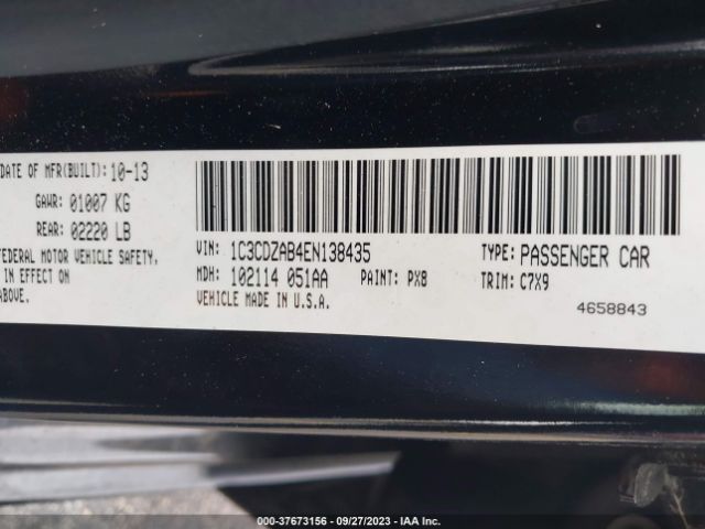 1C3CDZAB4EN138435 Dodge AVENGER SE