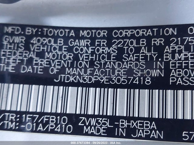 Toyota PRIUS PLUG-IN 2014 JTDKN3DP9E3057418 Image 16