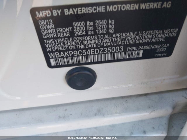 WBAKP9C54EDZ35003 BMW 550i Xdrive