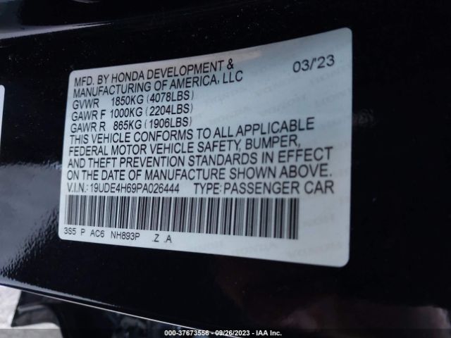19UDE4H69PA026444 Acura Integra W/a-spec Tech Package