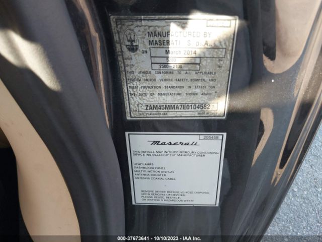 ZAM45MMA7E0104582 Maserati GRANTURISMO CONVERTIBLE