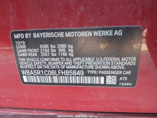 WBA5R1C08LFH85849 BMW 3 Series 330i