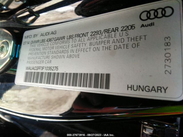 2015 AUDI A3 WAUACGFF3F1035275 Photo 8