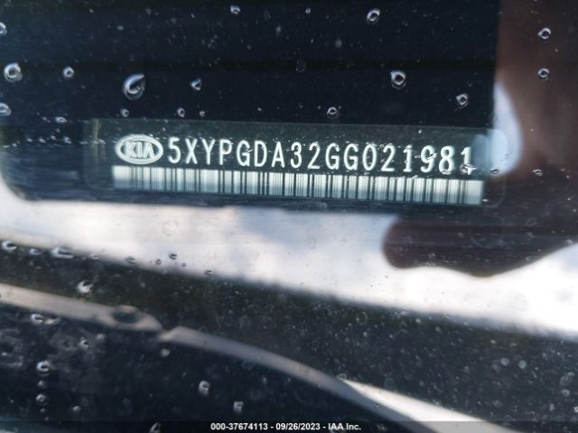 5XYPGDA32GG021981 KIA SORENTO LX