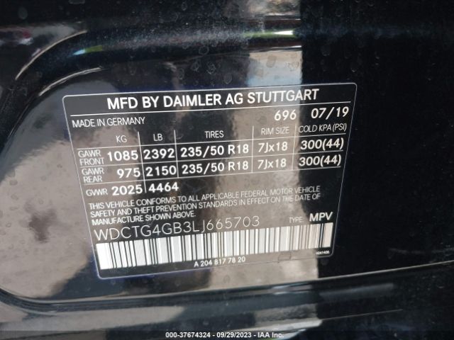 2020 MERCEDES-BENZ GLA WDCTG4GB3LJ665703 Photo 8