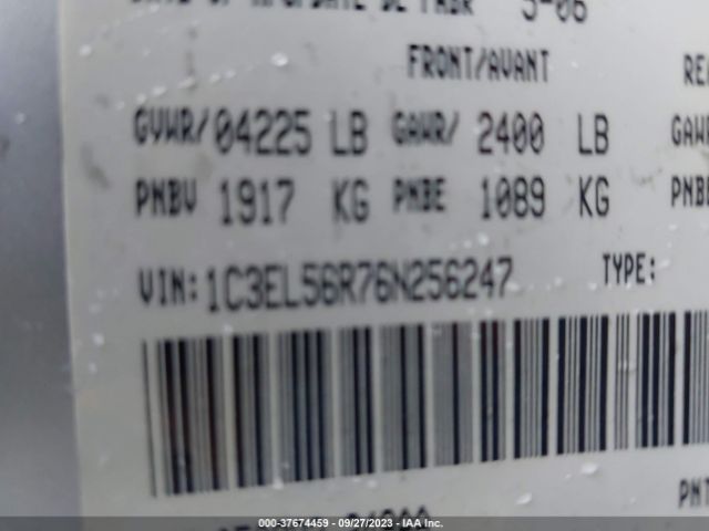 2006 CHRYSLER SEBRING SDN 1C3EL56R76N256247 Photo 8