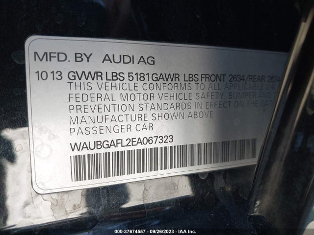 Audi S4 Premium Plus 2014 WAUBGAFL2EA067323 Image 9