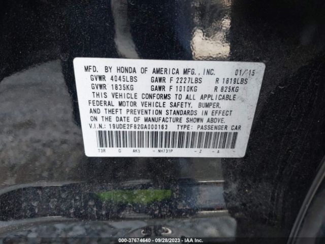 19UDE2F82GA000163 Acura Ilx W/premium