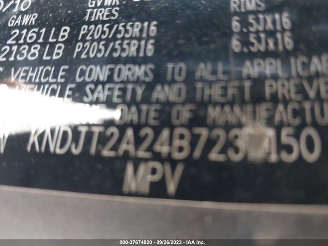 2011 KIA SOUL VIN: KNDJT2A24B7239150