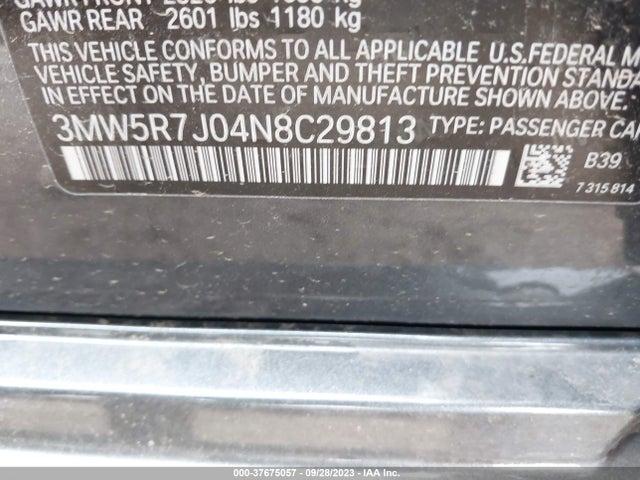 BMW 330i Xdrive 2022 3MW5R7J04N8C29813 Image 9