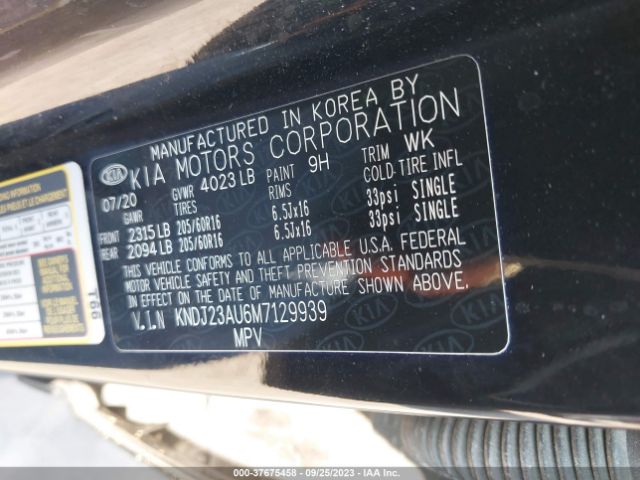 KNDJ23AU6M7129939 KIA SOUL S