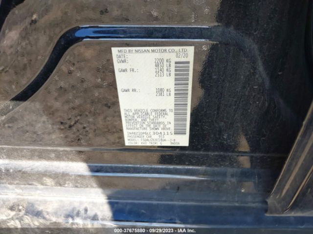 1N4BZ1DP6LC304115 Nissan Leaf Sl Plus